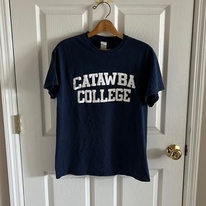 Catawba College Navy Blue Short Sleeve T-shirt Size Medium